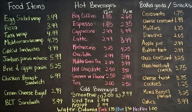 Menu of Canephora photo2