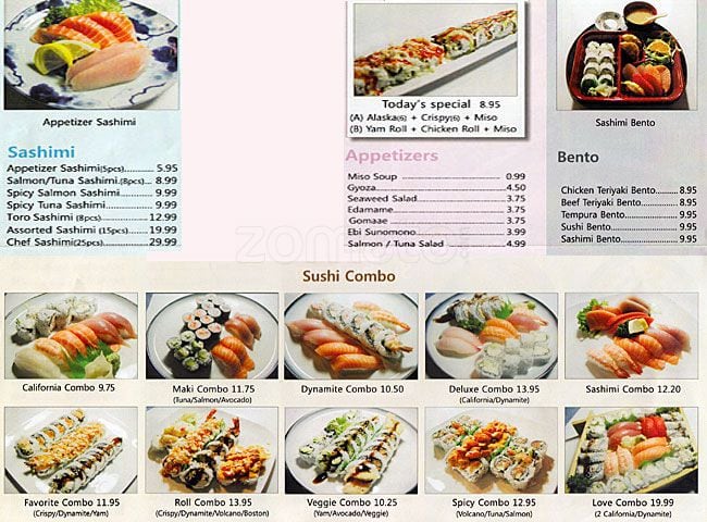 Menu of Sushi Train Restaurant photo2