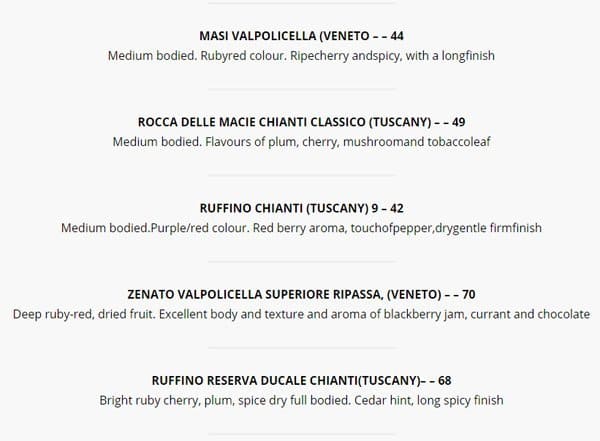 Menu of Poco Pazzo photo6