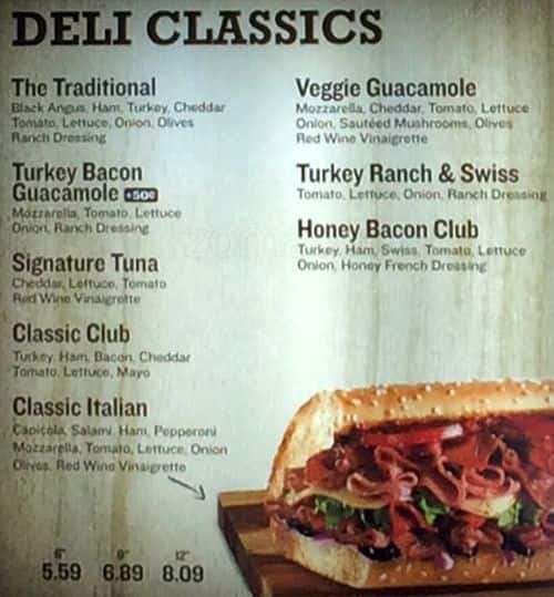 Menu of Quiznos photo3