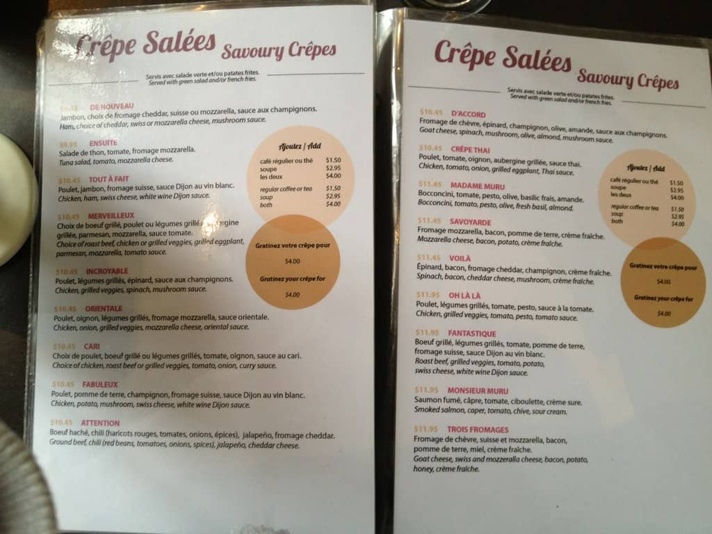 Menu of Muru Crepe photo3