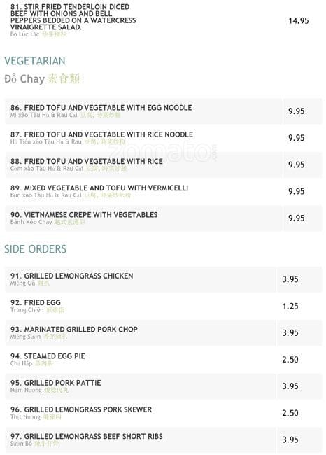 Menu of Hai Phong Vietnamese Restaurant photo10