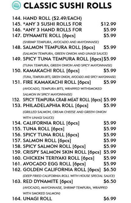 Menu of Sushi Bay photo11