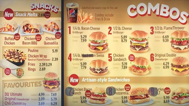 Menu of Dairy Queen photo2