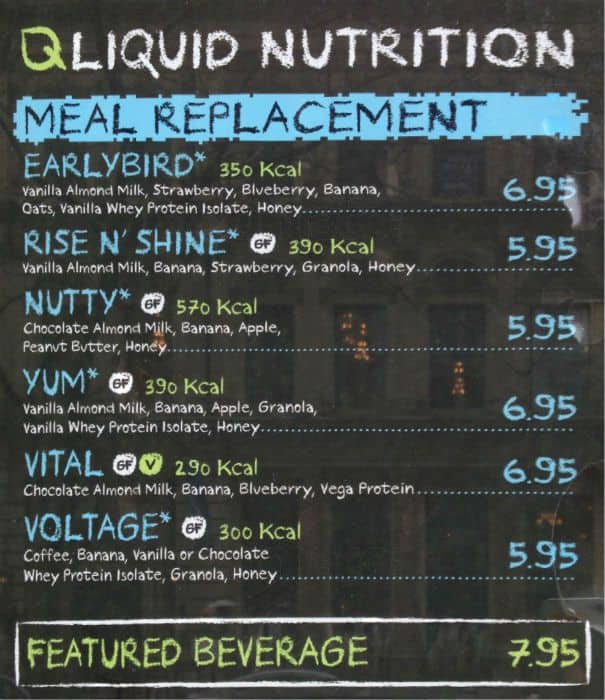 Menu of Liquid Nutrition photo4