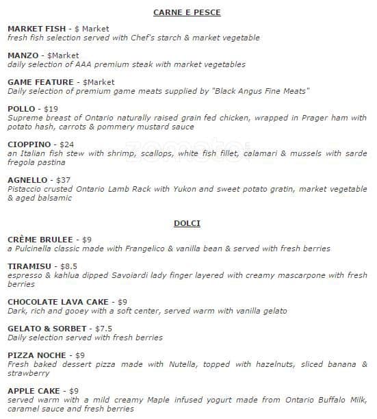 Menu of Pulcinella photo4