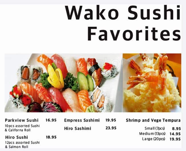 Menu of Wako photo9