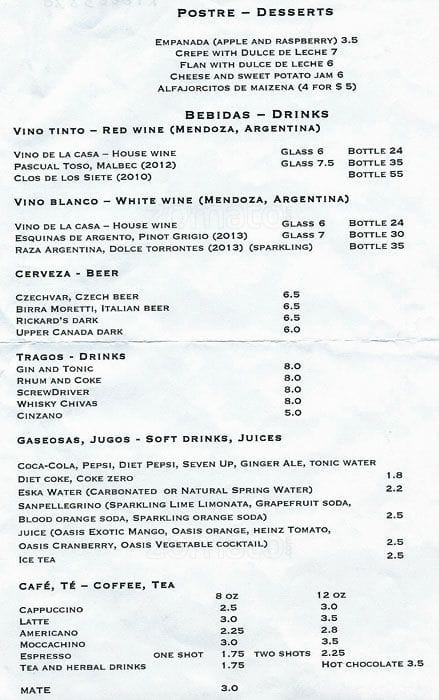 Menu of El Gusto Mazzola photo3