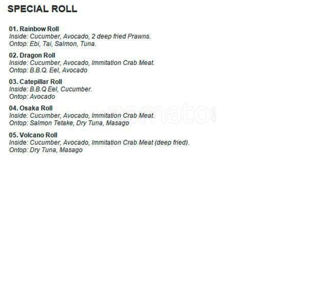 Menu of Osaka Island photo7