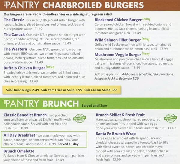 Menu of The Pantry photo4