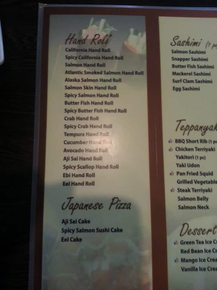 Menu of Aji Sai photo2
