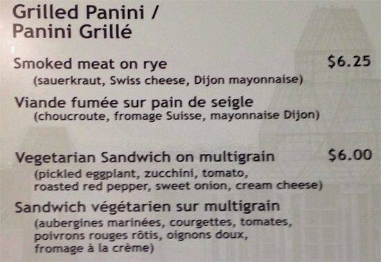 Menu of Cafétéria Des Beaux-Arts photo5