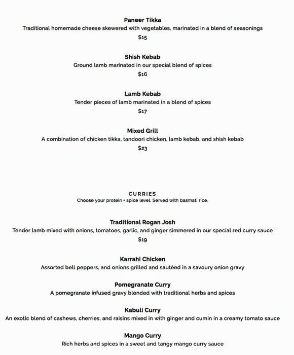 Menu of Sizzling Tandoor Restaurant photo7