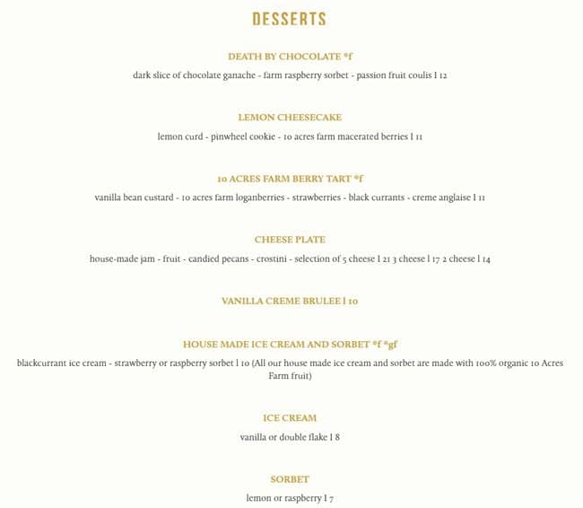 Menu of 10 Acres Kitchen photo8