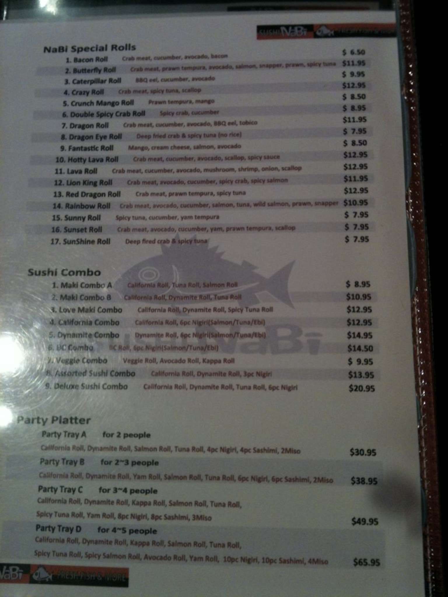 Menu of Sushi Nabi photo10