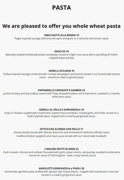 Menu of Poco Pazzo photo9