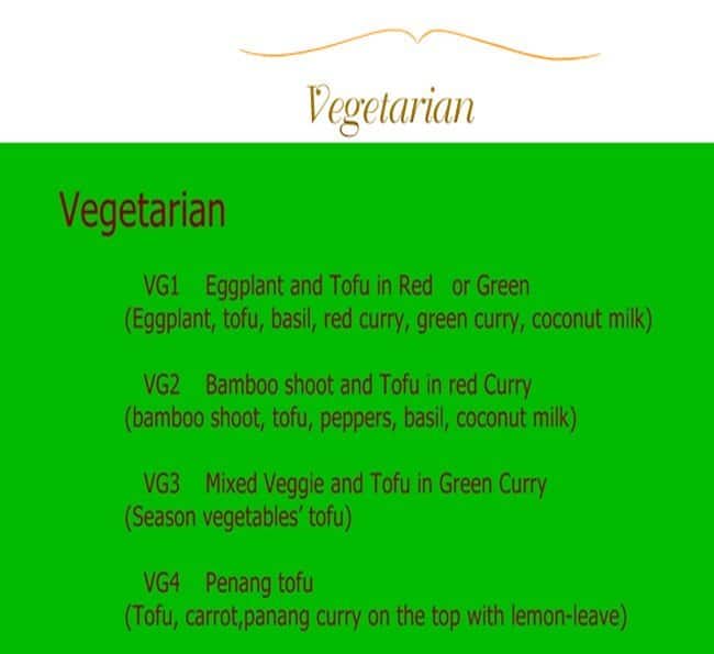 Menu of White Elephant Thai Cuisine photo7