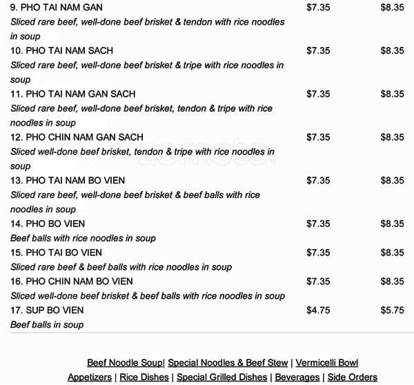 Menu of Thai Son Restaurant photo3