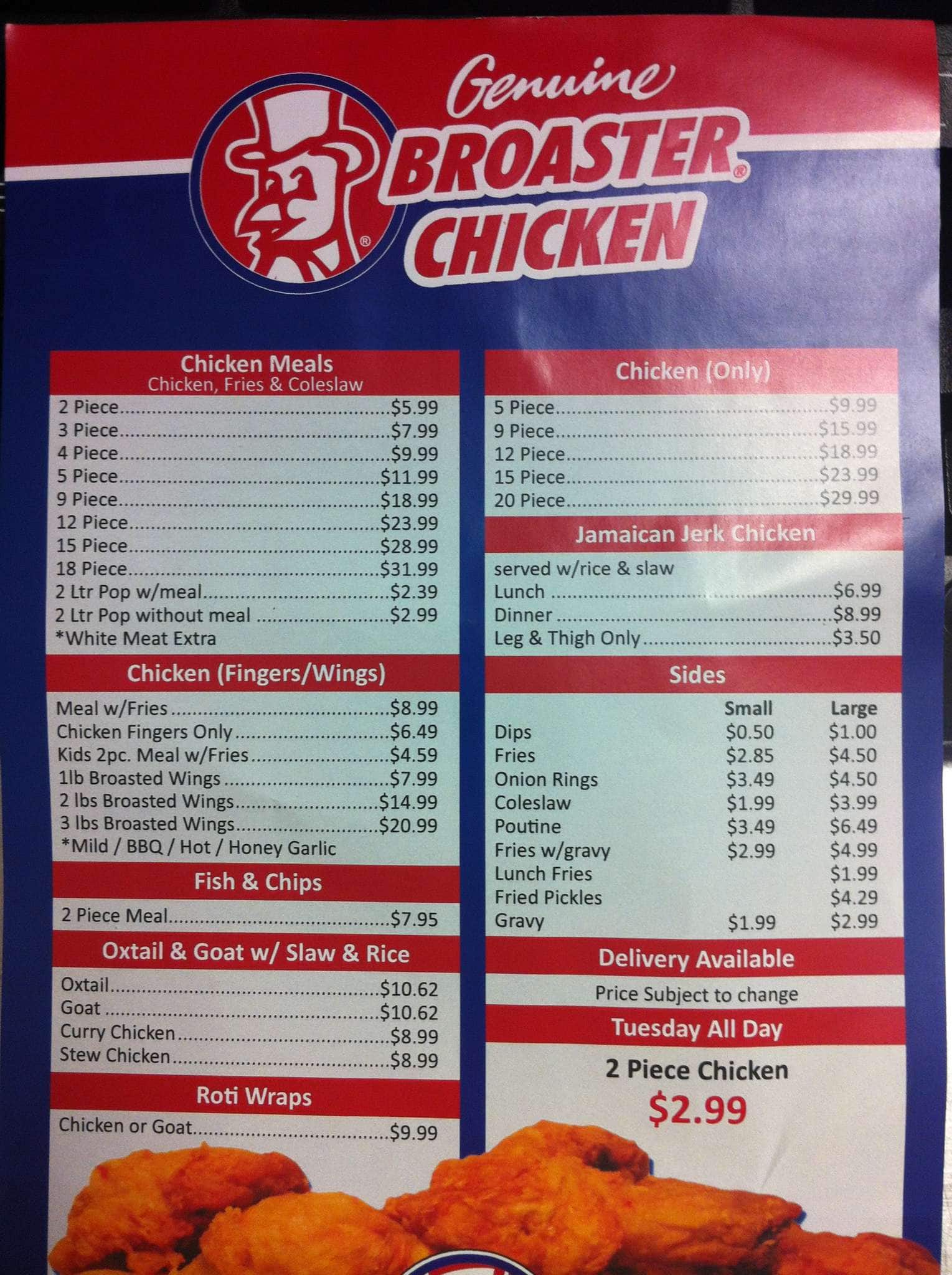 Menu of Broaster Chicken photo2
