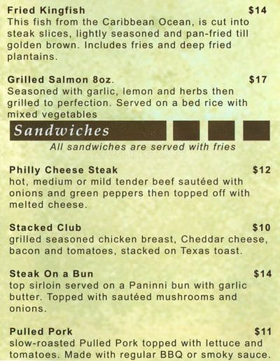 Menu of West Shore Bar & Grill photo5