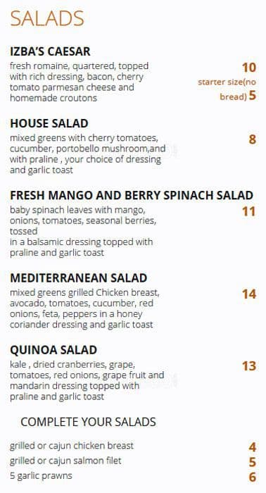 Menu of Izba Bistro photo15