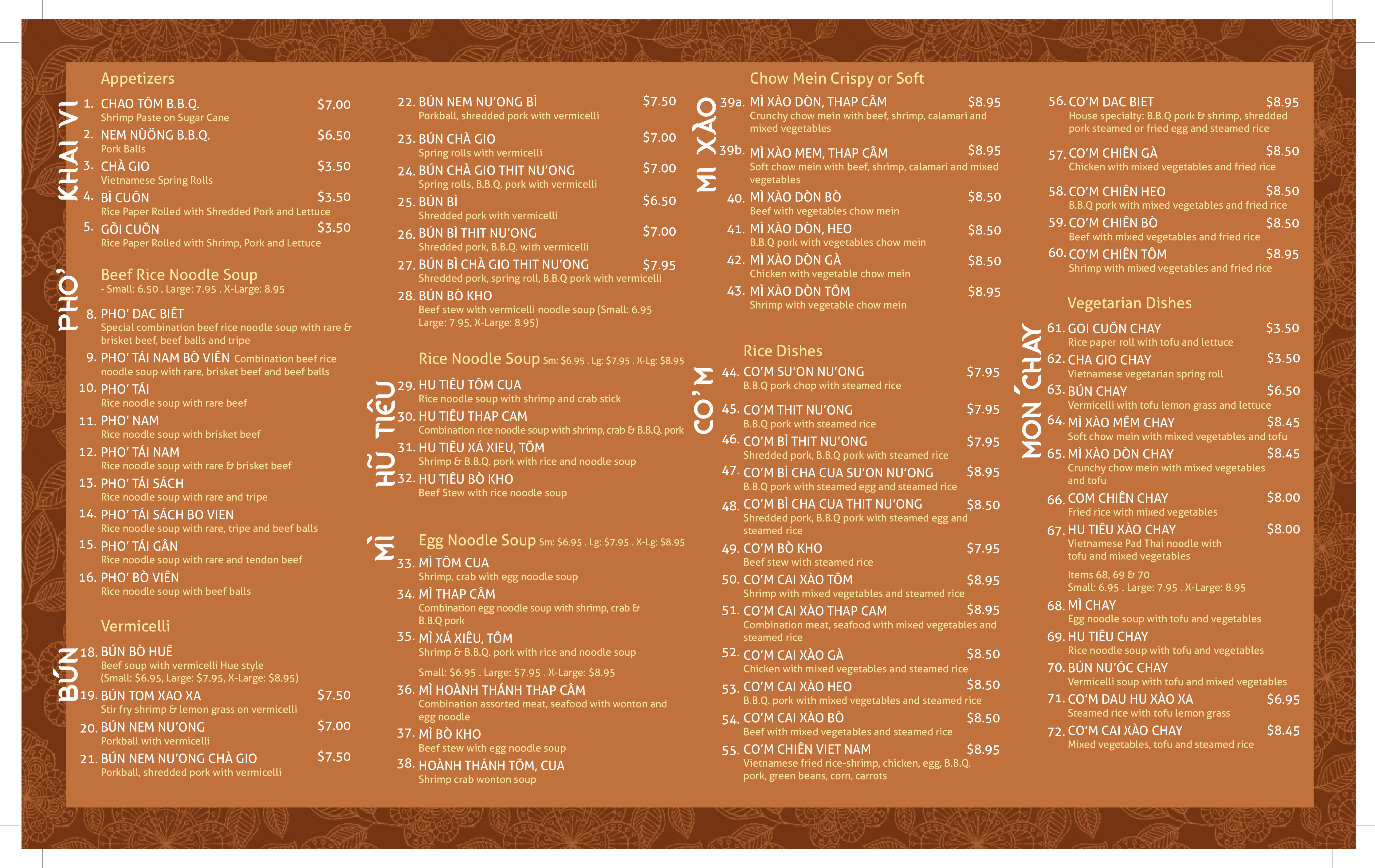 Menu of Vietnam Restaurant photo2