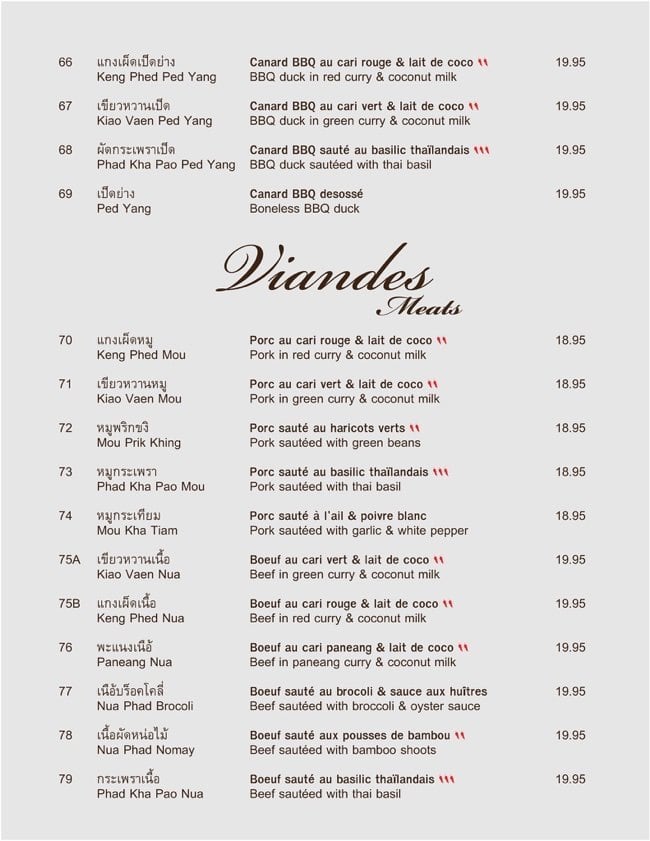 Menu of Phayathai photo7