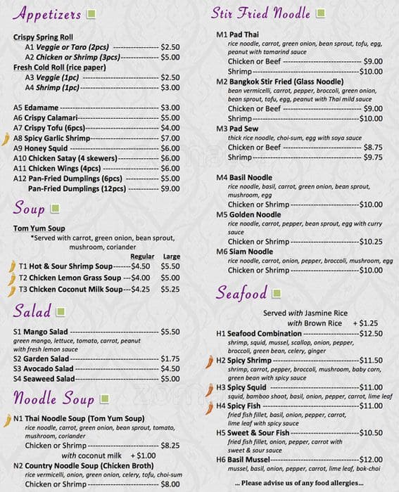 Menu of Evergreen photo2