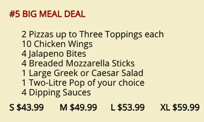 Menu of East Van Pizza photo7