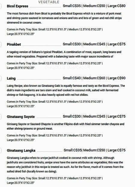 Menu of Bella’s Lechon photo12
