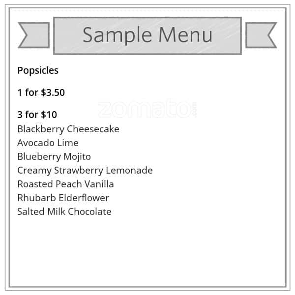 Menu of Johnny’s Pops photo2