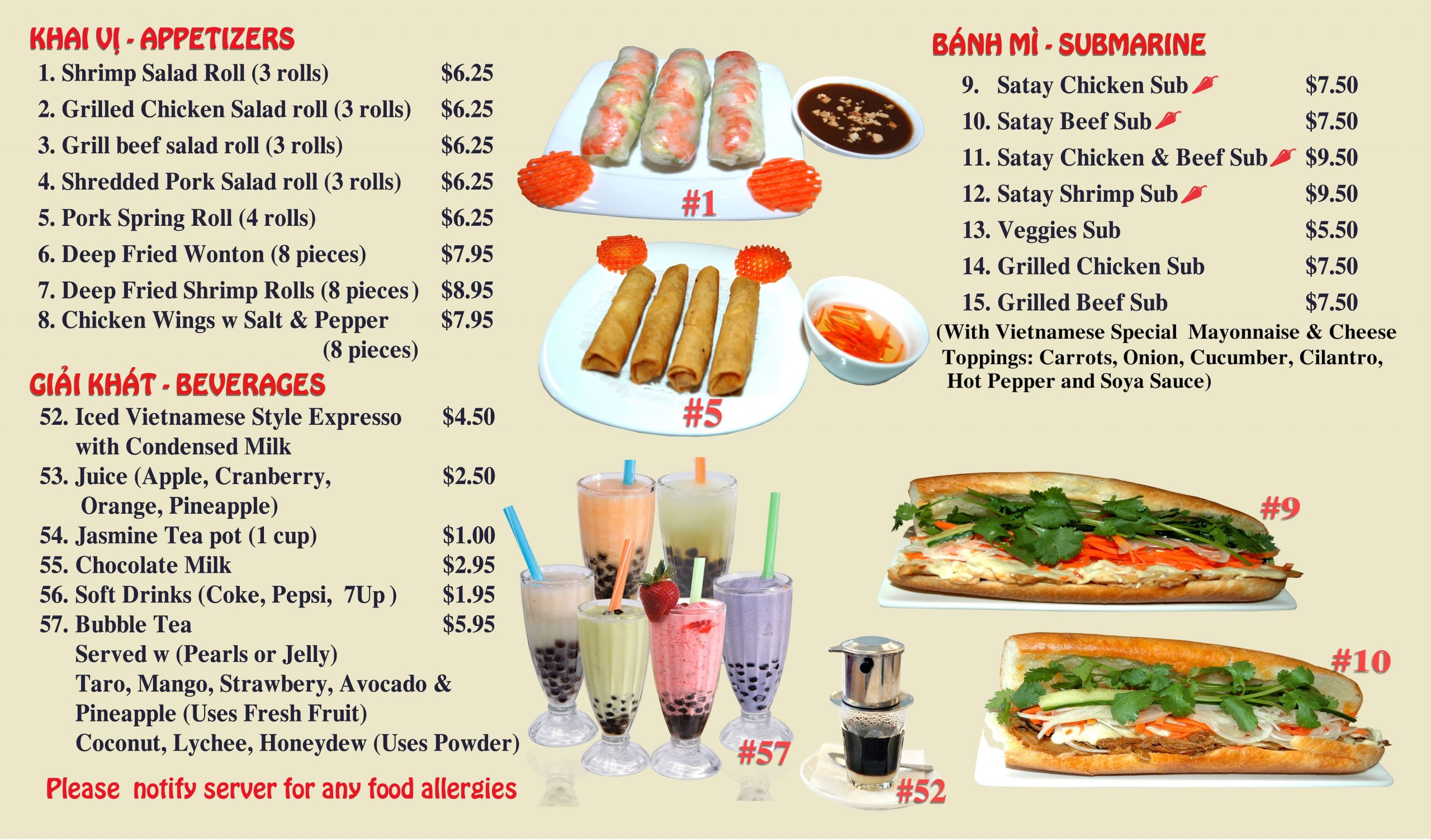 Menu of Hong An Vietnamese Cuisine photo2