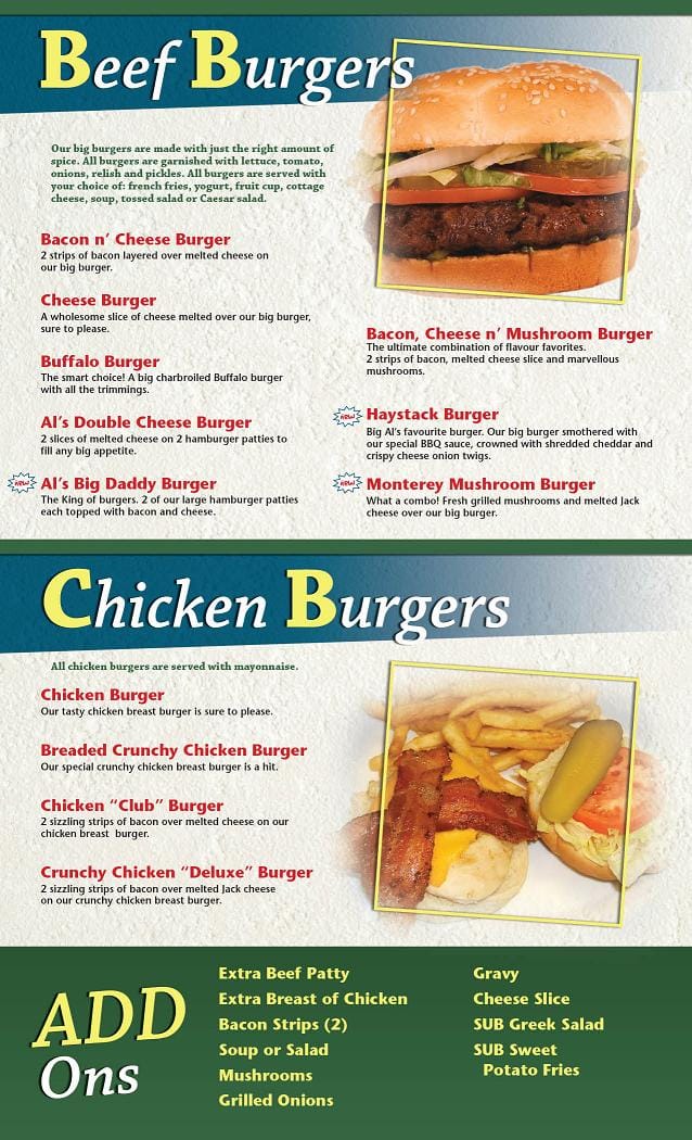 Menu of Albert’s Family Restaurant photo6