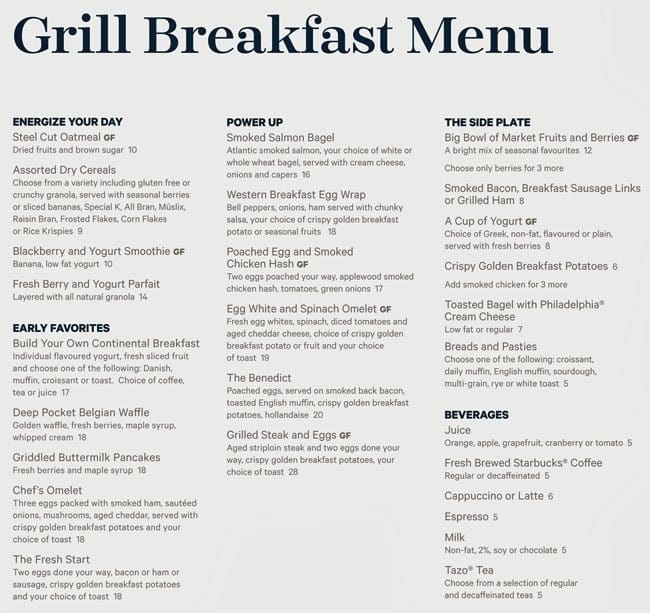 Menu of Mahogany Grill – Sheraton Gateway Hotel photo2