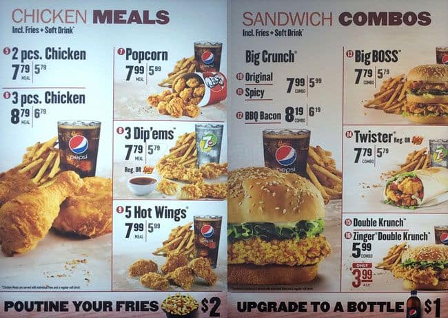 Menu of KFC photo3