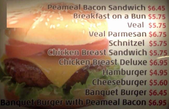 Menu of Paddingtons Pump photo3