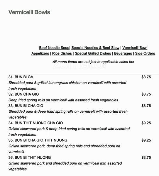 Menu of Thai Son Restaurant photo5