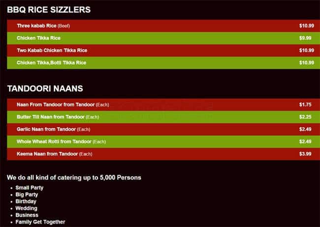 Menu of Shaheen Tikka & Kabab photo6