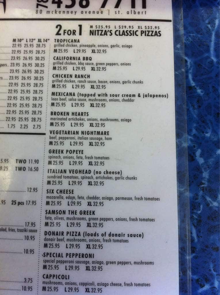 Menu of Nitza’s Pizza photo4