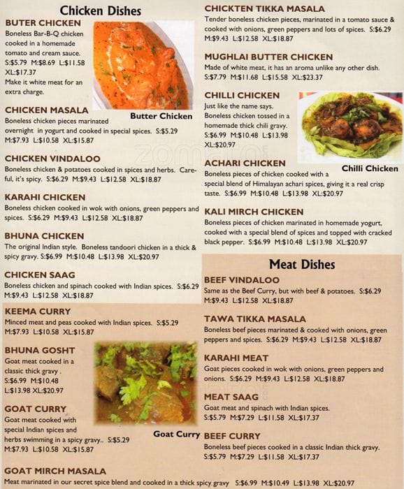 Menu of Mughal Mahal photo4