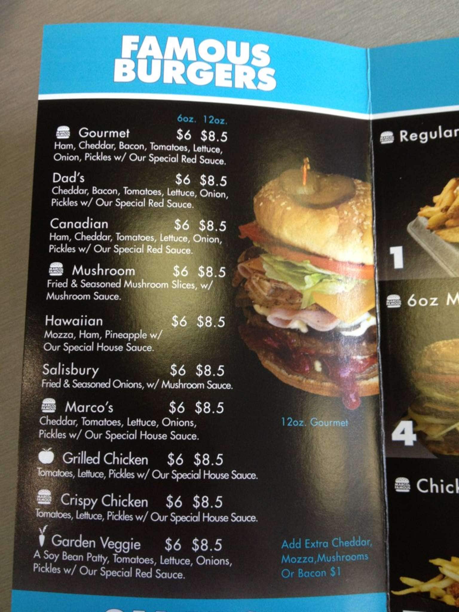 Menu of Marcos Famous photo4