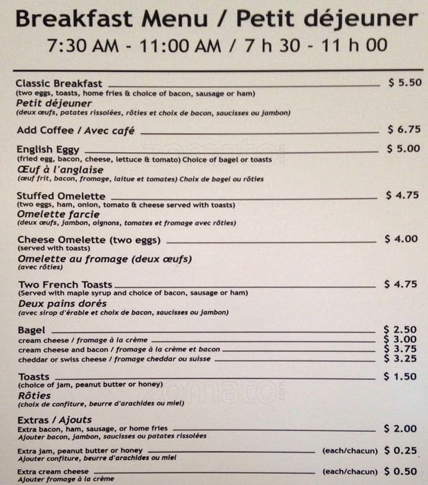 Menu of Cafétéria Des Beaux-Arts photo2