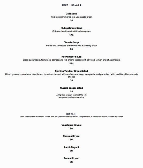 Menu of Sizzling Tandoor Restaurant photo5