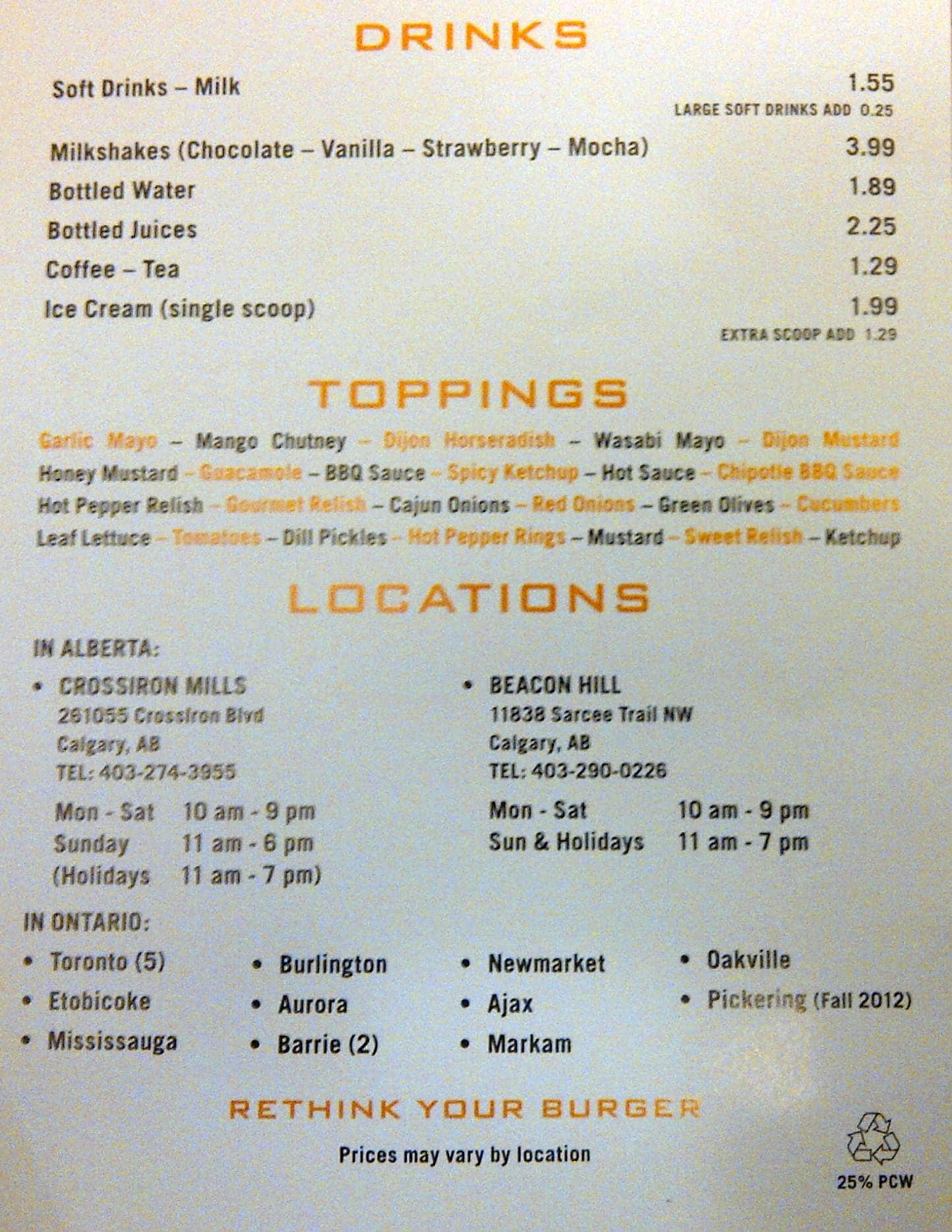 Menu of South St. Burger photo3