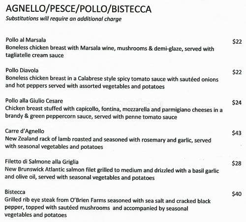 Menu of La Roma photo5
