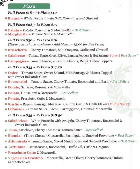 Menu of Ciao Roma photo2