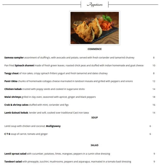 Menu of 259 Host photo2