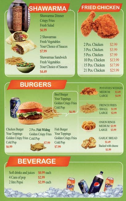 Menu of Bilal Halal Chicken & Pizza photo4