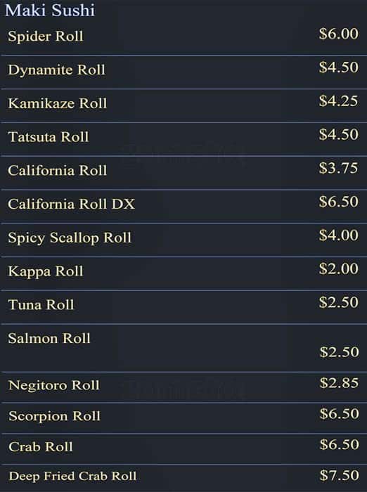 Menu of Isami Sushi photo7