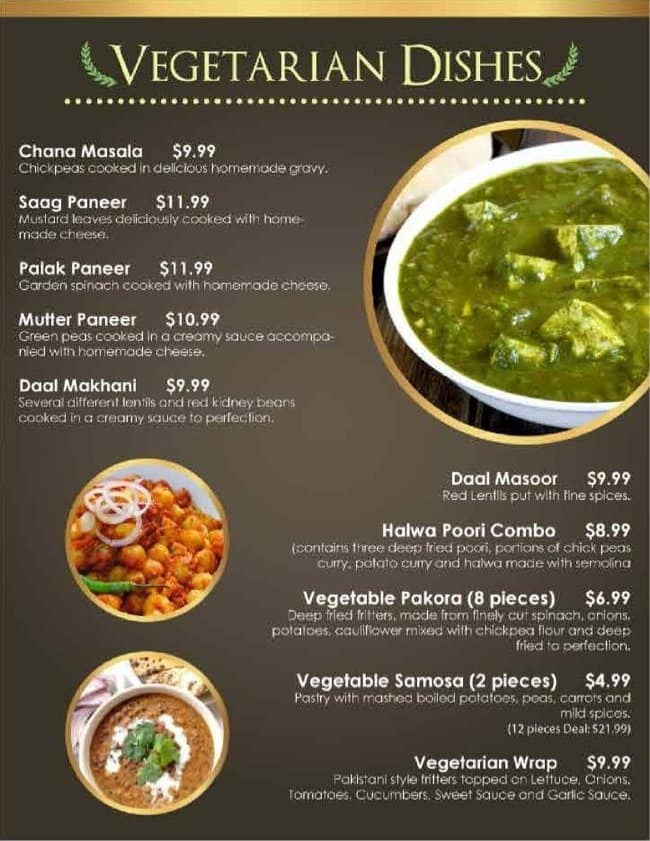 Menu of Raja Foods East Indian & Pakistani Restaurant photo6